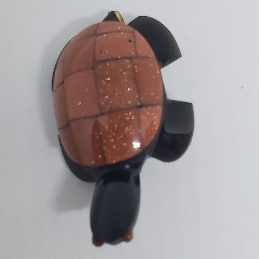 Goldstone Turtle Brooch  - Picture 2 of 4